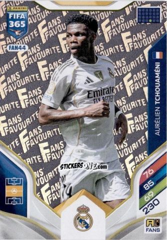 Figurina Aurélian Tchouaméni - Fifa 365: 2025-2026. Adrenalyn Xl n. FAN44 - Panini