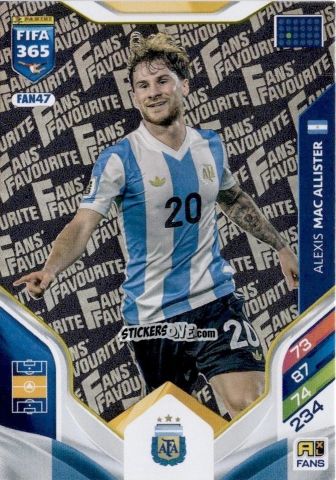 Cromo Alexis Mac Allister - Fifa 365: 2025-2026. Adrenalyn Xl n. FAN47 - Panini
