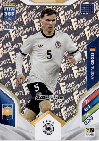 Figurina Pascal Groß - Fifa 365: 2025-2026. Adrenalyn Xl n. FAN52 - Panini