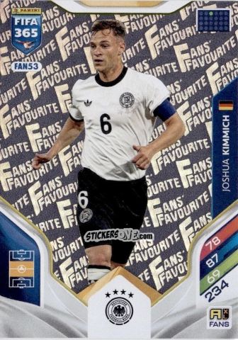 Cromo Joshua Kimmich - Fifa 365: 2025-2026. Adrenalyn Xl n. FAN53 - Panini