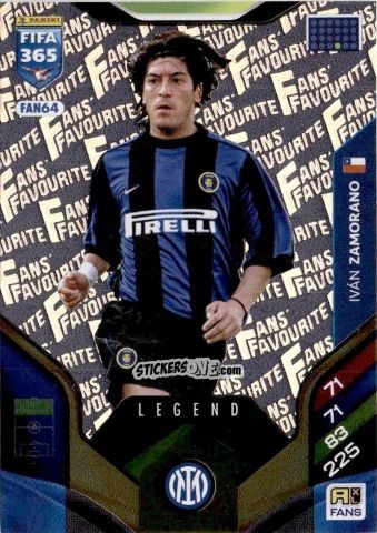 Figurina Iván Zamorano - Fifa 365: 2025-2026. Adrenalyn Xl n. FAN64 - Panini