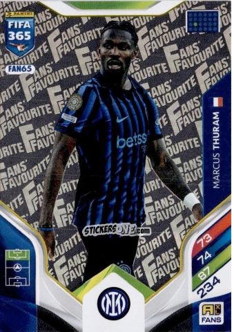 Figurina Marcus Thuram - Fifa 365: 2025-2026. Adrenalyn Xl n. FAN65 - Panini