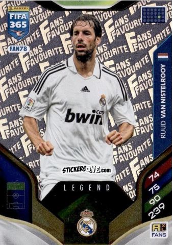 Cromo Ruud van Nistelrooy - Fifa 365: 2025-2026. Adrenalyn Xl n. FAN78 - Panini