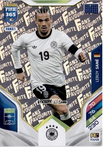 Sticker Leroy Sané - Fifa 365: 2025-2026. Adrenalyn Xl n. FAN81 - Panini