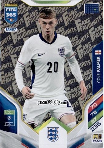 Cromo Cole Palmer - Fifa 365: 2025-2026. Adrenalyn Xl n. FAN87 - Panini