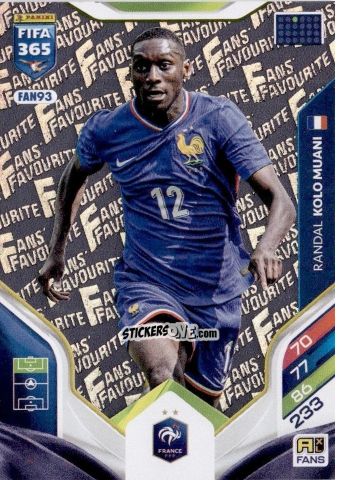 Cromo Randal Kolo Muani - Fifa 365: 2025-2026. Adrenalyn Xl n. FAN93 - Panini