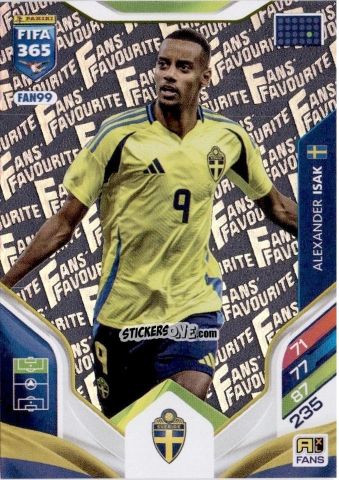 Figurina Aleksander Isak - Fifa 365: 2025-2026. Adrenalyn Xl n. FAN99 - Panini
