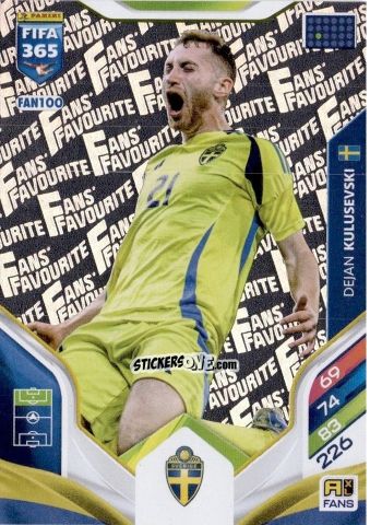 Sticker Dejan Kulusevski - Fifa 365: 2025-2026. Adrenalyn Xl n. FAN100 - Panini