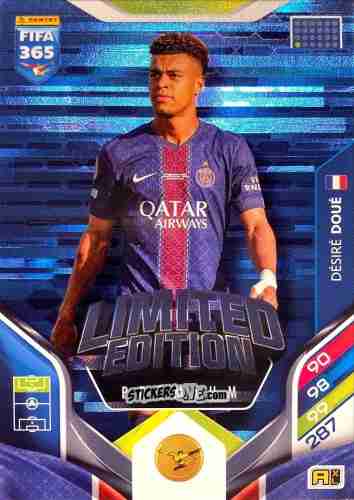 Figurina Desiré Doué - Fifa 365: 2025-2026. Adrenalyn Xl n. LEP-2 - Panini