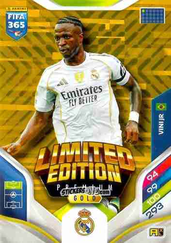 Cromo Vini Jr. - Fifa 365: 2025-2026. Adrenalyn Xl n. LEPG-5 - Panini