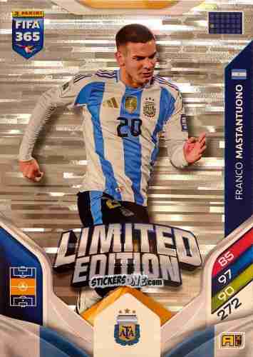Cromo Franco mastantuono  - Fifa 365: 2025-2026. Adrenalyn Xl n. XXL-19 - Panini