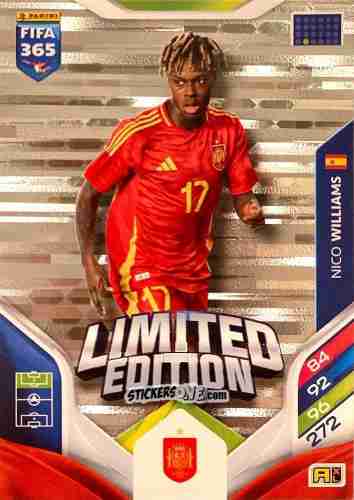 Sticker  Nico Williams  - Fifa 365: 2025-2026. Adrenalyn Xl n. XXL-30 - Panini