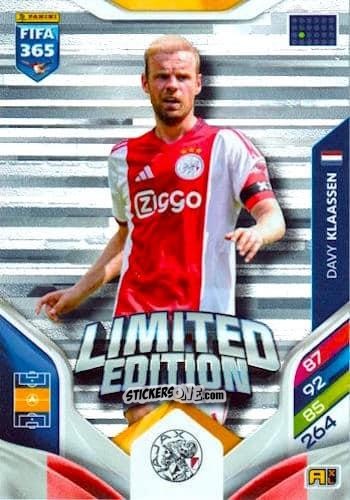 Cromo  Davy Klaassen  - Fifa 365: 2025-2026. Adrenalyn Xl n. LE-35 - Panini