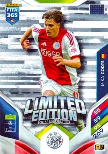 Cromo  Mika Godts  - Fifa 365: 2025-2026. Adrenalyn Xl n. LE-39 - Panini