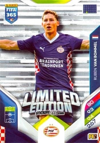 Figurina  Ruben van Bommel  - Fifa 365: 2025-2026. Adrenalyn Xl n. LE-53 - Panini