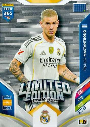 Cromo Franco Mastantuono  - Fifa 365: 2025-2026. Adrenalyn Xl n. LE-77 - Panini