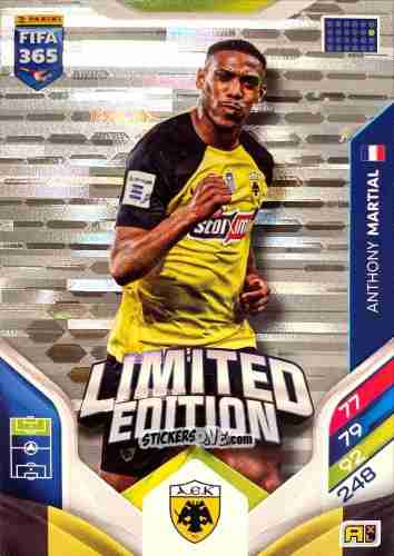 Cromo Anthony Martial - Fifa 365: 2025-2026. Adrenalyn Xl n. LE-123 - Panini