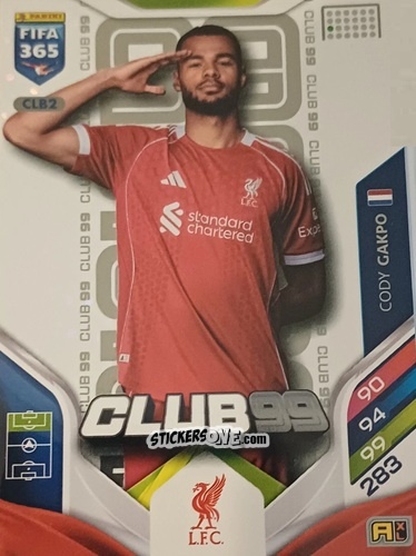 Figurina Cody Gakpo - Fifa 365: 2025-2026. Adrenalyn Xl n. CLB2 - Panini