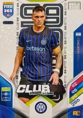 Cromo Lautaro Martínez - Fifa 365: 2025-2026. Adrenalyn Xl n. CLB7 - Panini