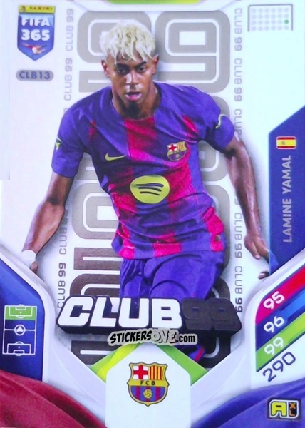 Cromo Lamine Yamal - Fifa 365: 2025-2026. Adrenalyn Xl n. CLB13 - Panini