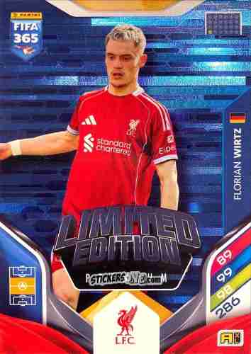 Figurina Florian Wirtz - Fifa 365: 2025-2026. Adrenalyn Xl n. LEP-13 - Panini