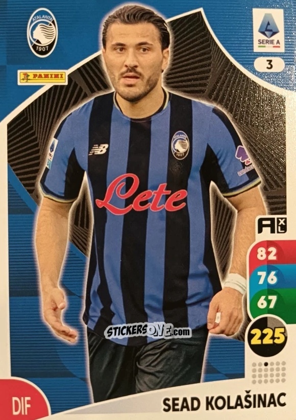 Sticker Sead Kolašinac - Calciatori 2025-2026. Adrenalyn Xl n. 3 - Panini
