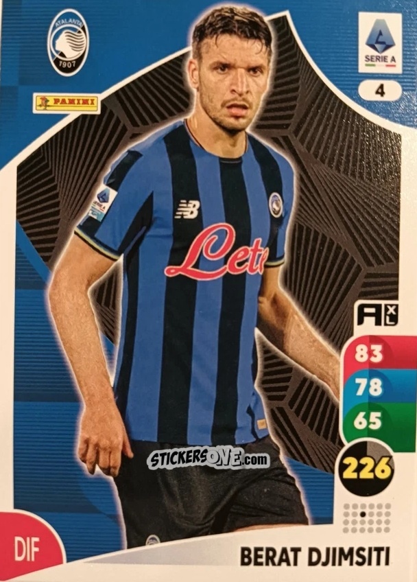 Sticker Berat Djimsiti - Calciatori 2025-2026. Adrenalyn Xl n. 4 - Panini