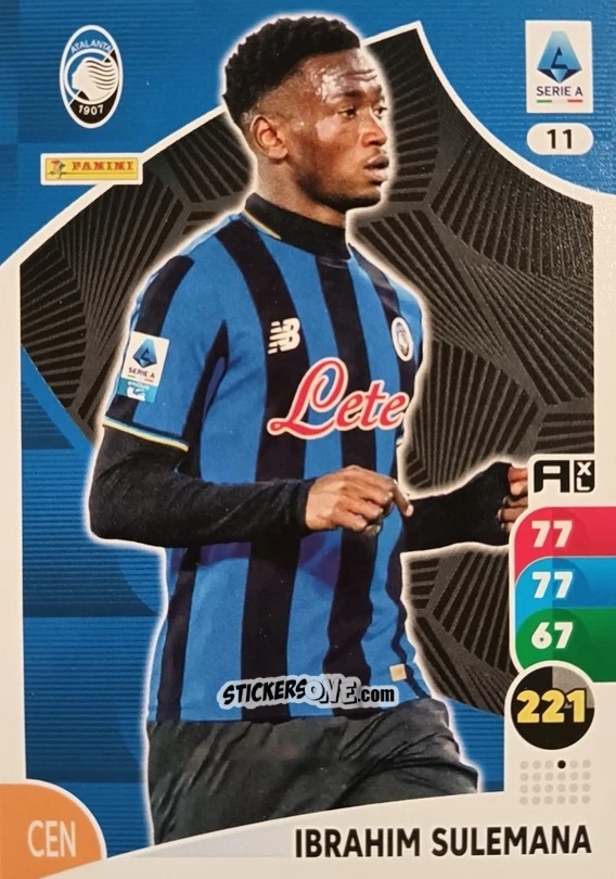 Sticker Ibrahim Sulemana - Calciatori 2025-2026. Adrenalyn Xl n. 11 - Panini