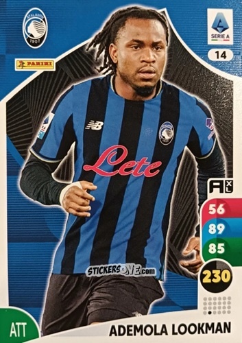 Sticker Ademola Lookman - Calciatori 2025-2026. Adrenalyn Xl n. 14 - Panini