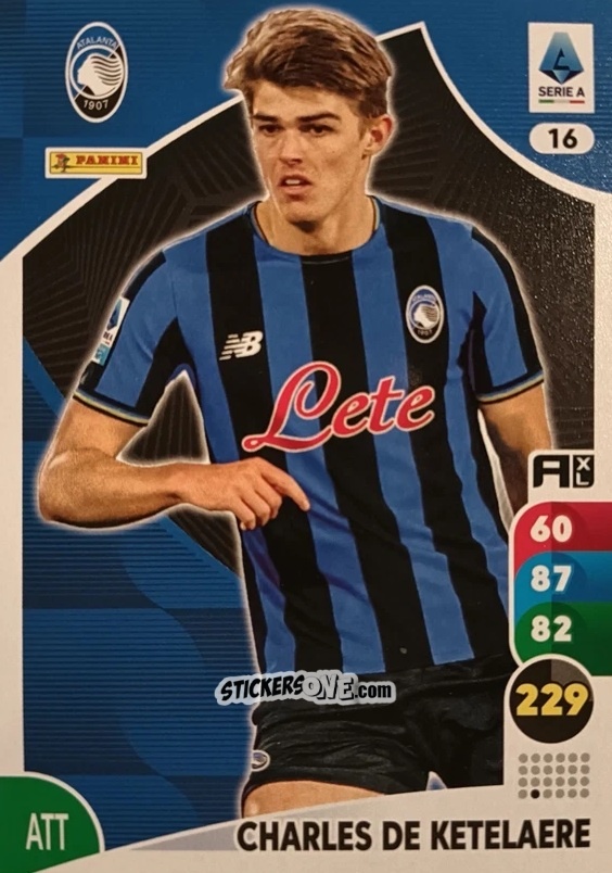 Cromo Charles De Ketelaere - Calciatori 2025-2026. Adrenalyn Xl n. 16 - Panini
