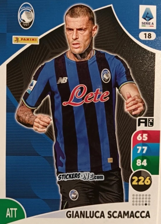 Sticker Gianluca Scamacca - Calciatori 2025-2026. Adrenalyn Xl n. 18 - Panini