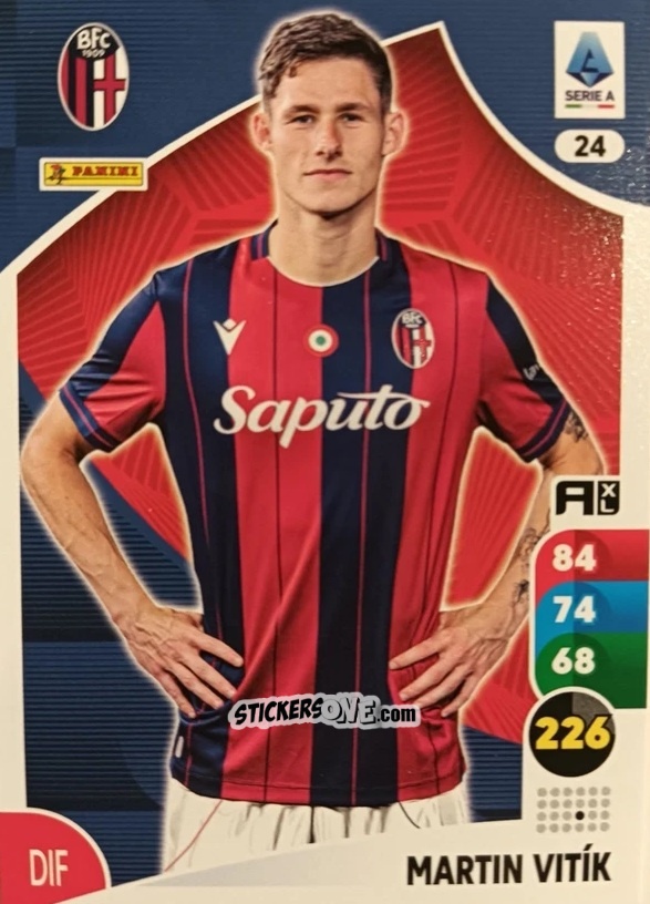 Figurina Martin Vitík - Calciatori 2025-2026. Adrenalyn Xl n. 24 - Panini
