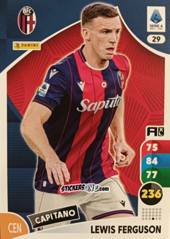 Cromo Lewis Ferguson - Calciatori 2025-2026. Adrenalyn Xl n. 29 - Panini