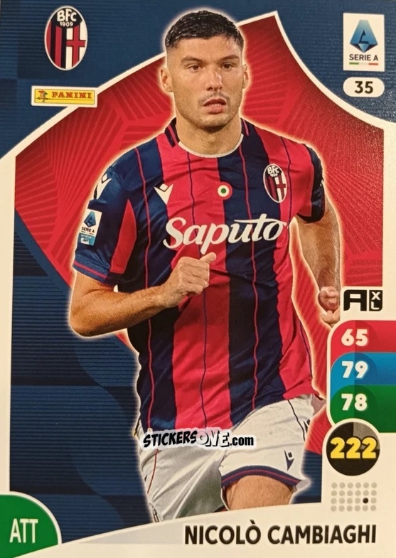 Figurina Nicolò Cambiaghi - Calciatori 2025-2026. Adrenalyn Xl n. 35 - Panini