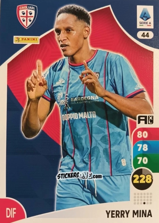 Figurina Yerry Mina - Calciatori 2025-2026. Adrenalyn Xl n. 44 - Panini