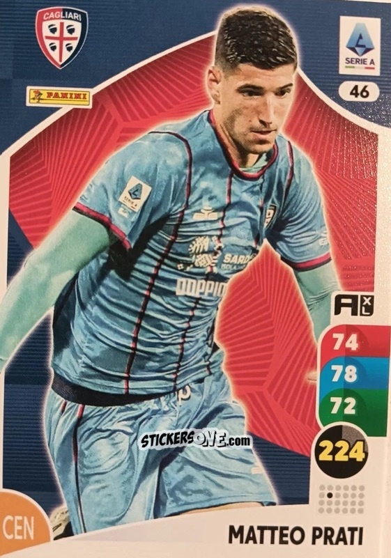 Figurina Matteo Prati - Calciatori 2025-2026. Adrenalyn Xl n. 46 - Panini