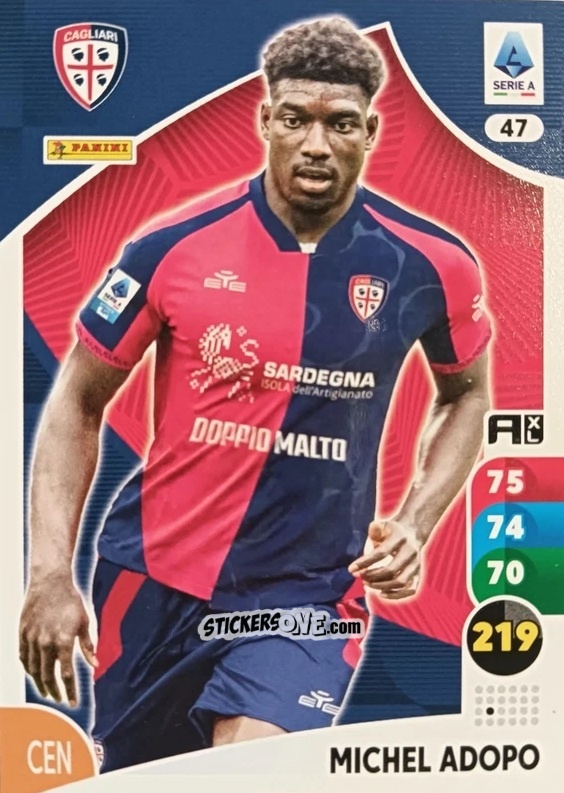 Sticker Michel Adopo - Calciatori 2025-2026. Adrenalyn Xl n. 47 - Panini