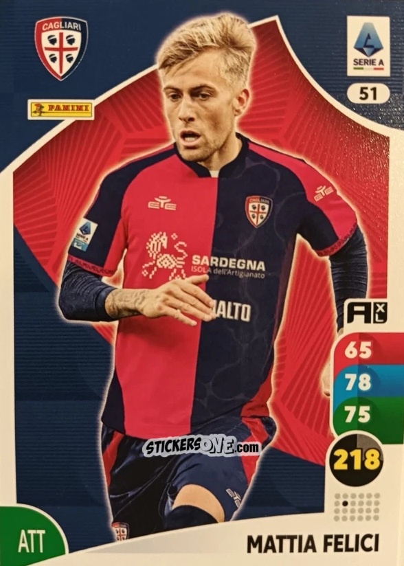 Sticker Mattia Felici - Calciatori 2025-2026. Adrenalyn Xl n. 51 - Panini