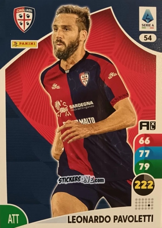 Sticker Leonardo Pavoletti - Calciatori 2025-2026. Adrenalyn Xl n. 54 - Panini