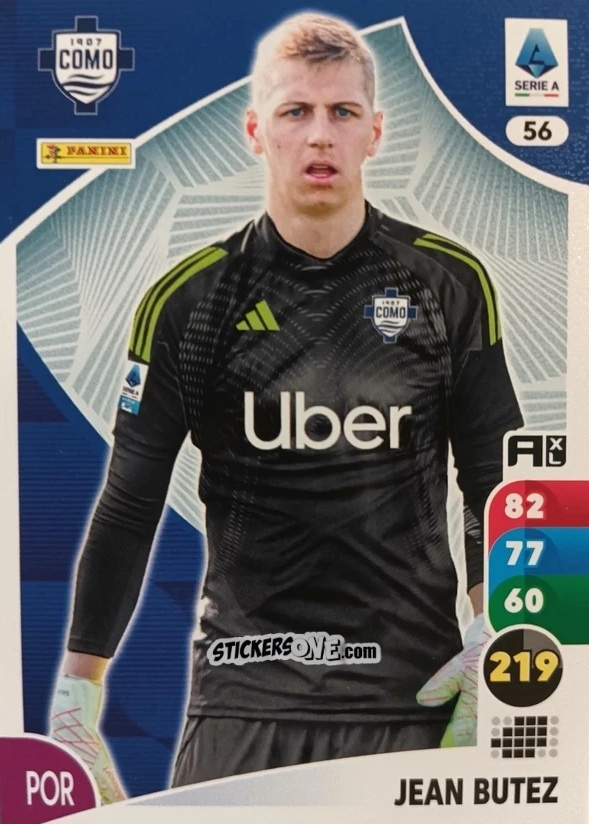 Figurina Jean Butez - Calciatori 2025-2026. Adrenalyn Xl n. 56 - Panini