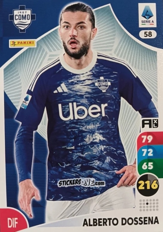 Sticker Alberto Dossena - Calciatori 2025-2026. Adrenalyn Xl n. 58 - Panini
