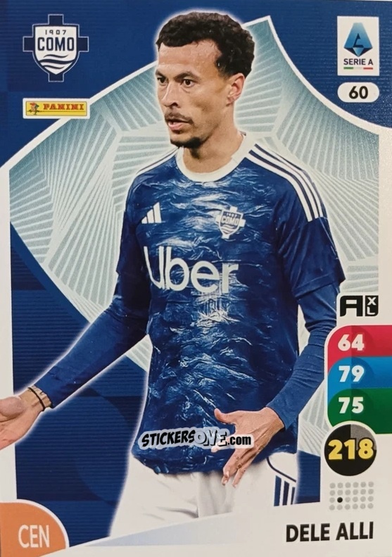 Figurina Dele Alli - Calciatori 2025-2026. Adrenalyn Xl n. 60 - Panini