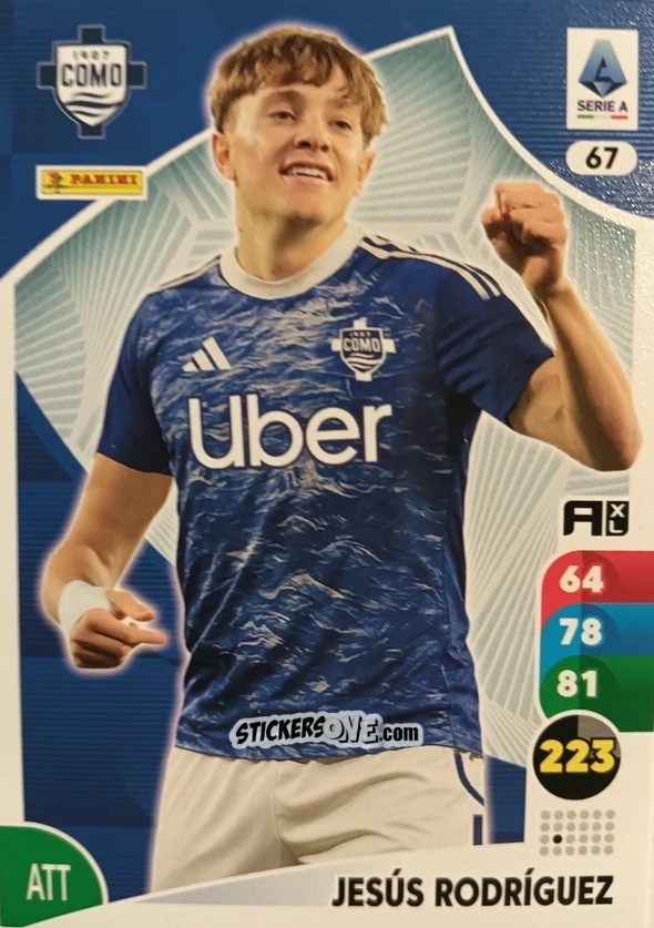 Cromo Jesús Rodríguez - Calciatori 2025-2026. Adrenalyn Xl n. 67 - Panini