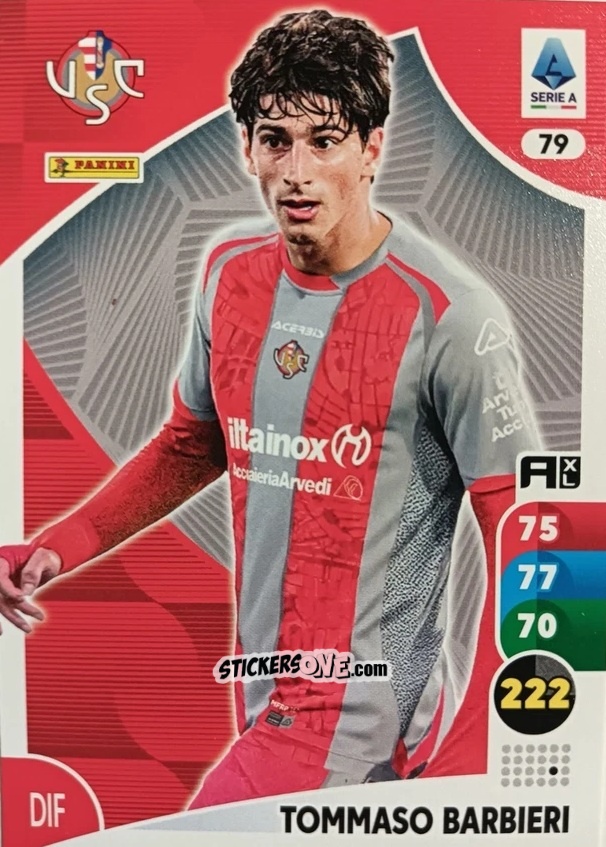 Sticker Tommaso Barbieri - Calciatori 2025-2026. Adrenalyn Xl n. 79 - Panini