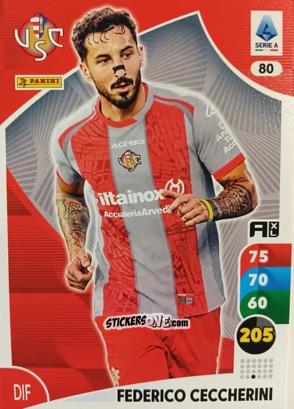 Figurina Federico Ceccherini - Calciatori 2025-2026. Adrenalyn Xl n. 80 - Panini