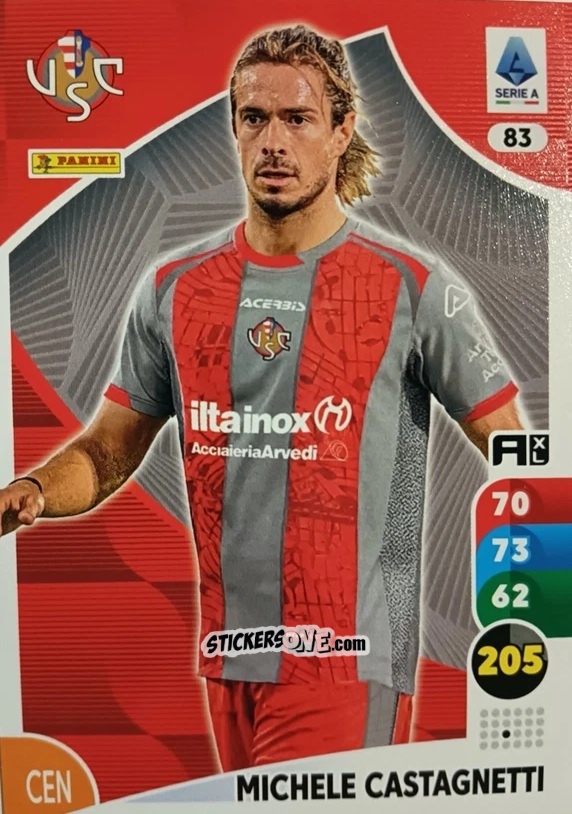 Sticker Michele Castagnetti - Calciatori 2025-2026. Adrenalyn Xl n. 83 - Panini
