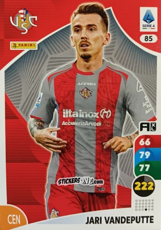 Figurina Jari Vandeputte - Calciatori 2025-2026. Adrenalyn Xl n. 85 - Panini