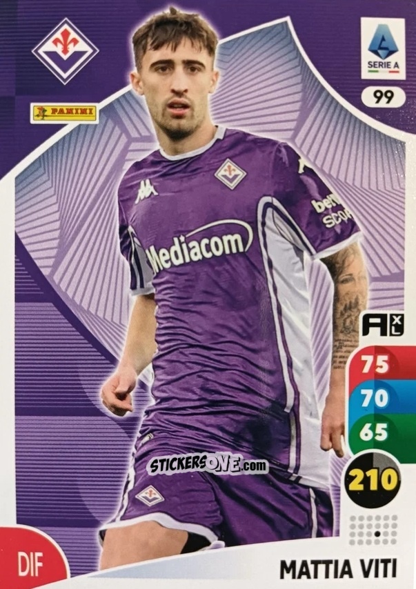 Sticker Mattia Viti - Calciatori 2025-2026. Adrenalyn Xl n. 99 - Panini