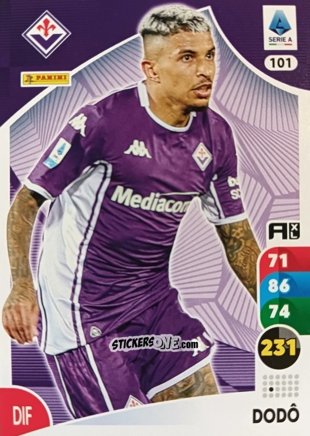 Sticker Dodô - Calciatori 2025-2026. Adrenalyn Xl n. 101 - Panini