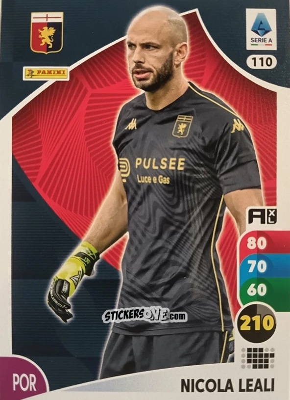 Sticker Nicola Leali - Calciatori 2025-2026. Adrenalyn Xl n. 110 - Panini